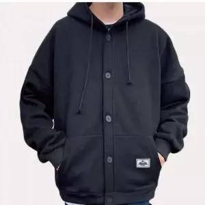 [셀러에이드]남성용 후드 플리스 오버핏 점퍼 간절기 가을용 무지 아우터 단체복