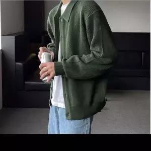 남성용 심플 카라 가디건 자켓 3색 캐주얼웨어