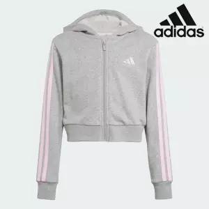 아디다스 아동 후드집업 /A1- JJ0949 / JG 3S FT FZ CRO 주니어 여아 에센셜 풀집