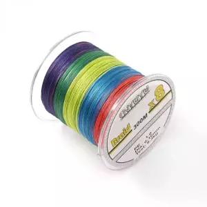 8가닥 합사 낚시줄 5색 혼합 낚시용 줄