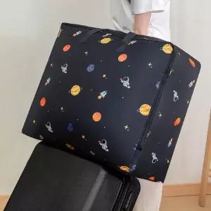 니트 패딩 의류 사계절 정리함 수납이 넉넉한 빅사이즈 귀여운 디자인 깔끔한 이불 보관 가방