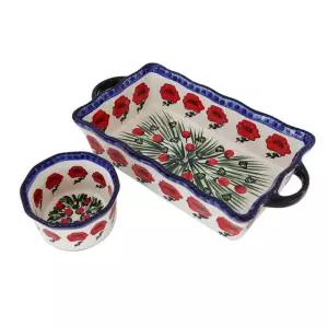 파뷔에 폴 레드파피 램킨볼 2P세트 (그라탕기+램킨볼)