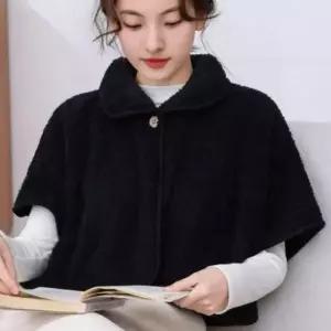 여성 여자 방한 겨울 사무실 학교 어깨숄 망토 케이프 1P