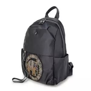 캐주얼 큐빅 코끼리장식 백팩 여성패션팩백 검정백팩
