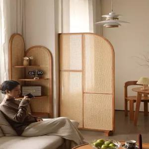 일본식 등나무 칸막이 파티션 카페 스크린 주방 공간 사무실 분리