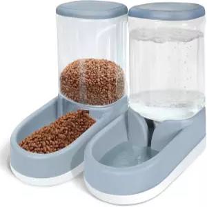 MOLOPARTY 자동 개 고양이 사료 공급기 및 물 분배기 중력 소형 중형 강아지 그릇 대용량 1 (애완동물
