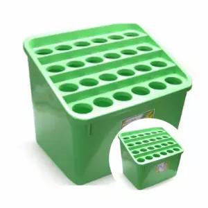 학교 회사 사무용 회사 24구 대용량 우산꽂이 그린 1p 현관정리 우산보관 수납함