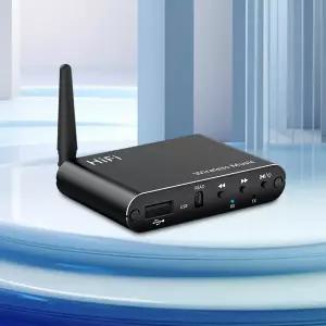 블루투스 호환 5.4 오디오 어댑터 3.5mm Aux HiFi 오디오 동글 BT/U-디스크 재생 스테레오 리시버 가정 및