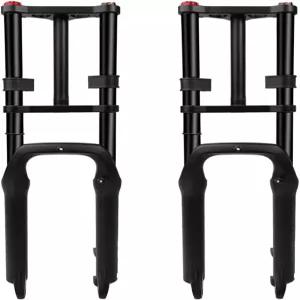 TIANXON 바이크 서스펜션 포크 더블 크라운 20 * 4.0인치 팻 타이어 1-1/8인치 나사 없는 스트레이트