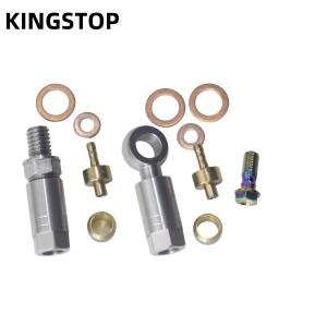 자전거 유압 호스 밴조는 HOPE TECH3 V4E4X2 액세서리 부품 용 피팅 커넥터 오일 바늘을 삽입합니다.