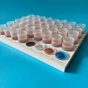 소변컵트레이 건강검진 종이컵 정리 꽂이 거치대 분배