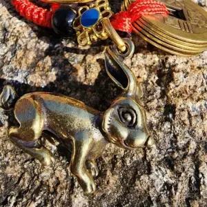 재물 키링 엽전 동전 구리 황동 WFJ5HXE