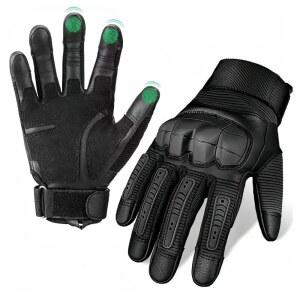 남성용 홈피 전술 장갑 u2013 하드 너클 터치스크린 슈팅 장갑, 에어소프트, 페인트볼, 오토바이 라이딩, 사냥 및 용 아웃도어 장비