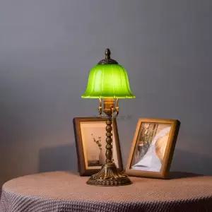 레트로 테이블 램프 엔틱 복고 그린 중세 에메랄드 황동