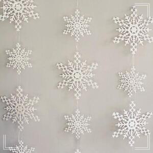 [2개구성] 트리 면 꾸미기 눈꽃가랜드 눈꽃줄 용 벽 크리스마스 BHW96D190