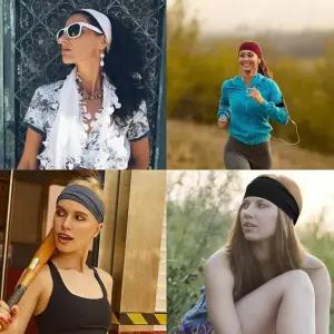 런닝 요가 헬스 데일리 탄력 숏 헤어밴드