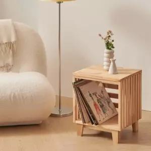 턴테이블 진열장 엘코 원목 LP수납장 선반 협탁 매거진랙