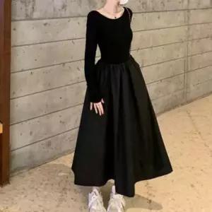 여리여리 날씬핏 스판 훌륭한 티셔츠플레어라인 레이디 데일리룩 원피스룩