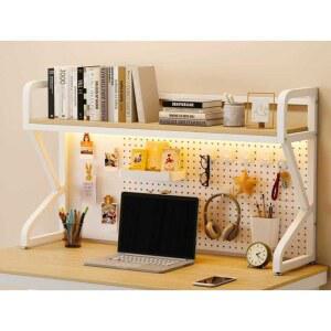 책상상부장 나무 800 학생책상 철제 수납선반 선반 걸이 타공판 1인용 중학생