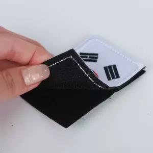 TC 자수 태극기 와펜 패치 흰색 WFJ70DK