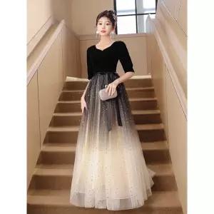 크루즈드레스 돌잔치 연주회 웨딩 블랙