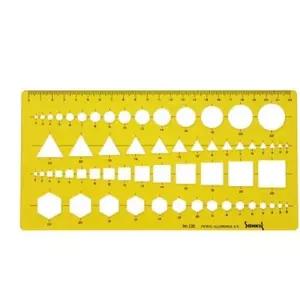 산키스 템플레이트 다각형 NO.120 종합형판 -38708/모양/플라스틱/보관/모형/도면/거치대/제도/세트/목공