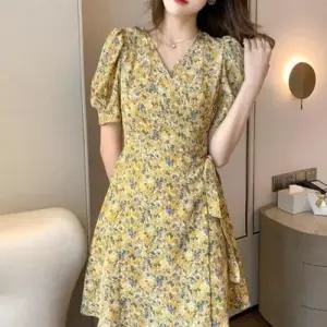 이쁘다요 플라워 랩 꽃무늬 여름 투웨이 원피스 스커트 봄 짧은 WFLMETS