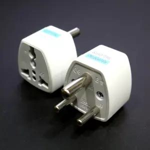 인도 남아프리카 공화국 네팔 변환 접지 플러그/인디아 해외여행 전기코드 연결 어댑터 돼지코