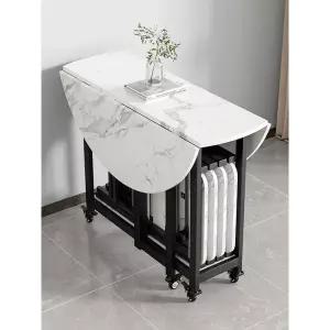 접이식 원형 테이블 대리석 거실 이동식 폴딩 탁자 대형