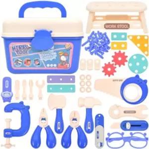 하마 가방 공구 놀이 세트 파랑 hz809