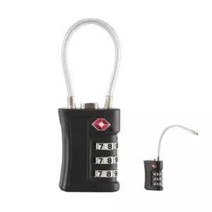 TSA 와이어 자물쇠 캐리어 텐트 안전화 잠금장치/서랍/책상/창고/비밀/번호/다용도/여행/가방/고리/보안