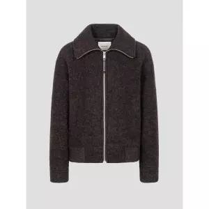 [국내정품] 빈폴 BEANPOLE LADIES 울저지 집업 아우터형 코트 - 브라운 2539508