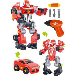 파워TRC 3-in-1 테이크어파트 로봇 장난감 u2013 STEM 학습 구축 세트, 용 파워 드릴, 3세 이상 남녀 용 교육용 빌딩 장난감