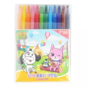 돌돌이 12색 색연필 (티티)/어린이/그리기/문구/완구/아동/화방/미술/색칠/채점/공부/생일/조카/아이들