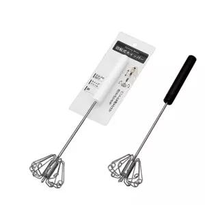 스텐 회전 거품기 26cm/베이킹/도구/업소용/반죽기/삼각/반자동/미니/전동/계란/휘핑기/우유/수동/머랭