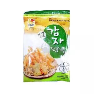 뚜레반 국내산감자전분 1Kg 국산 감자가루 전분가루/업소용/가정용/파우더/가공/다용도/고급/고소한/가루