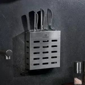 바겐슈타이거 무타공 싱크대 칼꽂이 보관함 스텐 칼거치대 정리함 보관 수납
