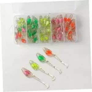 루어미끼세트 배스야광올챙이루어소프트스윔베이트48p세트