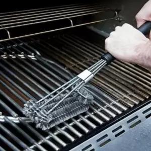 바비큐용 화로 그릴망 석쇠 청소용 철솔 브러시 세트