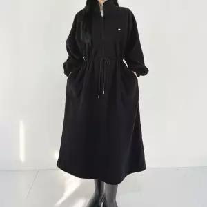 팬던트 후리스 허리스트링 롱원피스