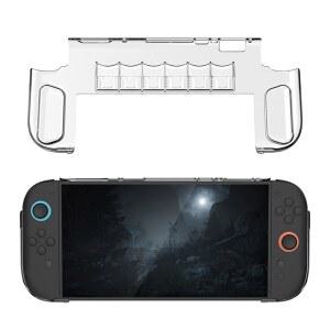 스위치 2 용 Nintendo 용 투명 PC 케이스 6 개의 게임 카드 슬롯이있는 보호 쉘 안티 스크래치 보호 슬리브 게임 액세서리