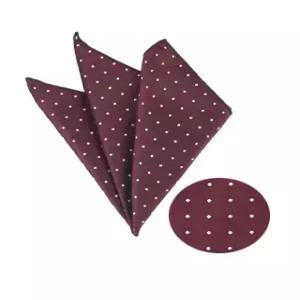 화이트 도트 실크 행커치프 남자 정장용 포켓행커치프