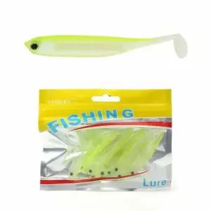 광어 갈치 형광 은빛 비늘 미끼용 쉐드웜 루어