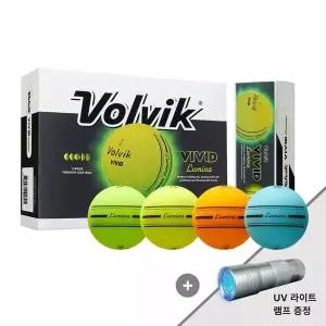 볼빅 3피스 야광골프공 비비드 루미나 12구 인쇄 포장