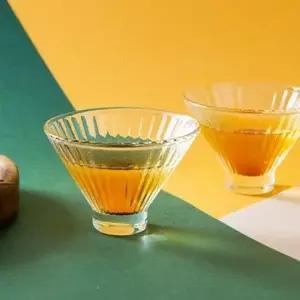 내열 강화유리 커피 티잔 브이형 투명컵 다기