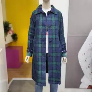 베네통 티모 이중지 체크코트 BACT03311 BACTA4411 GN DJ1119094