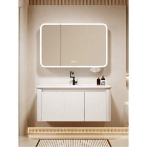 세면대 욕실 하부장 대현 50 세트 세면기 화장실 화이트 수납 거울장 일체형