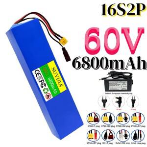 리튬이온 배터리 16S2P 18650 60V 6800mAh BMS 내장 충전식 전동 스쿠터용