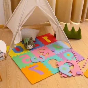 트라움몰 디케이 숫자 퍼즐 매트 10P-R 층간소음 완화 놀이방 보온효과