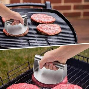 패티 메이커 스테인리스 스틸 팬케이크 도구 조리 주방 원형 프레스 상업용 버거 햄버거 고기 핸드